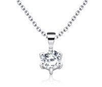 CZ Motive 925 Silver Necklace SPE-972